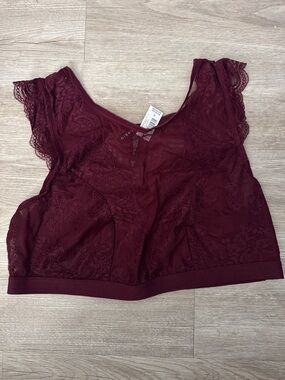 torrid Lace Bralette - Burgundy